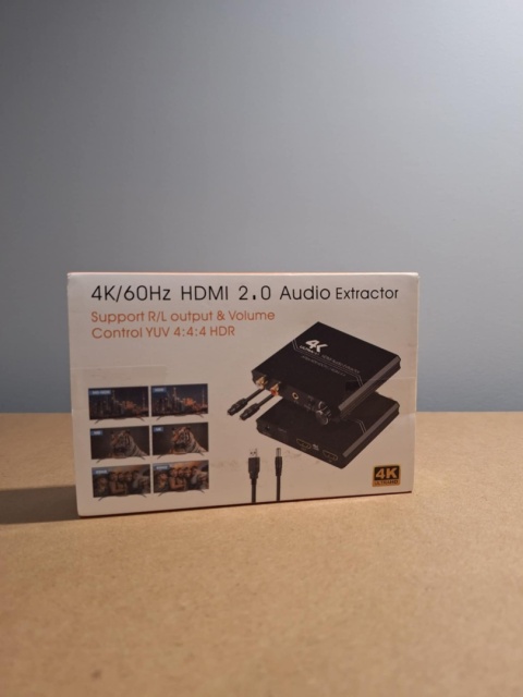 Ekstraktor dźwięku HDMI 2.0,dźwięku 4K NOWY