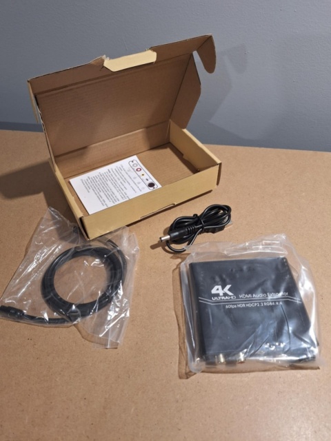 Ekstraktor dźwięku HDMI 2.0,dźwięku 4K NOWY